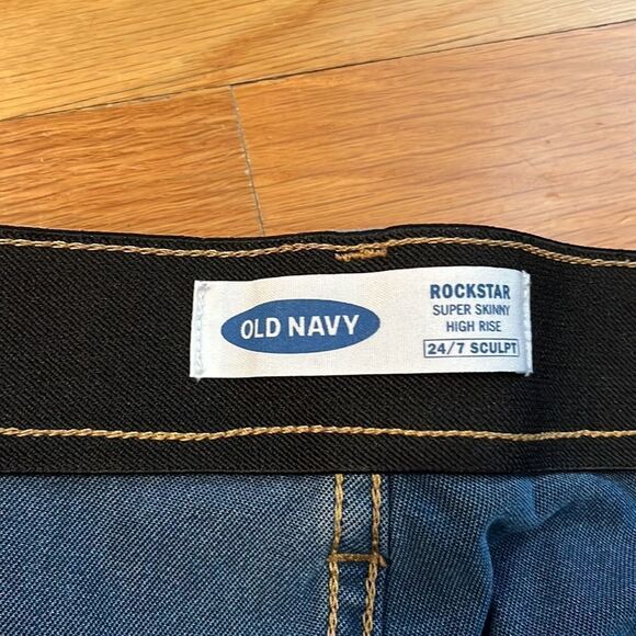 𝅺old navy rockstar super skinny high rise size 24 plus long . - Picture 2 of 6